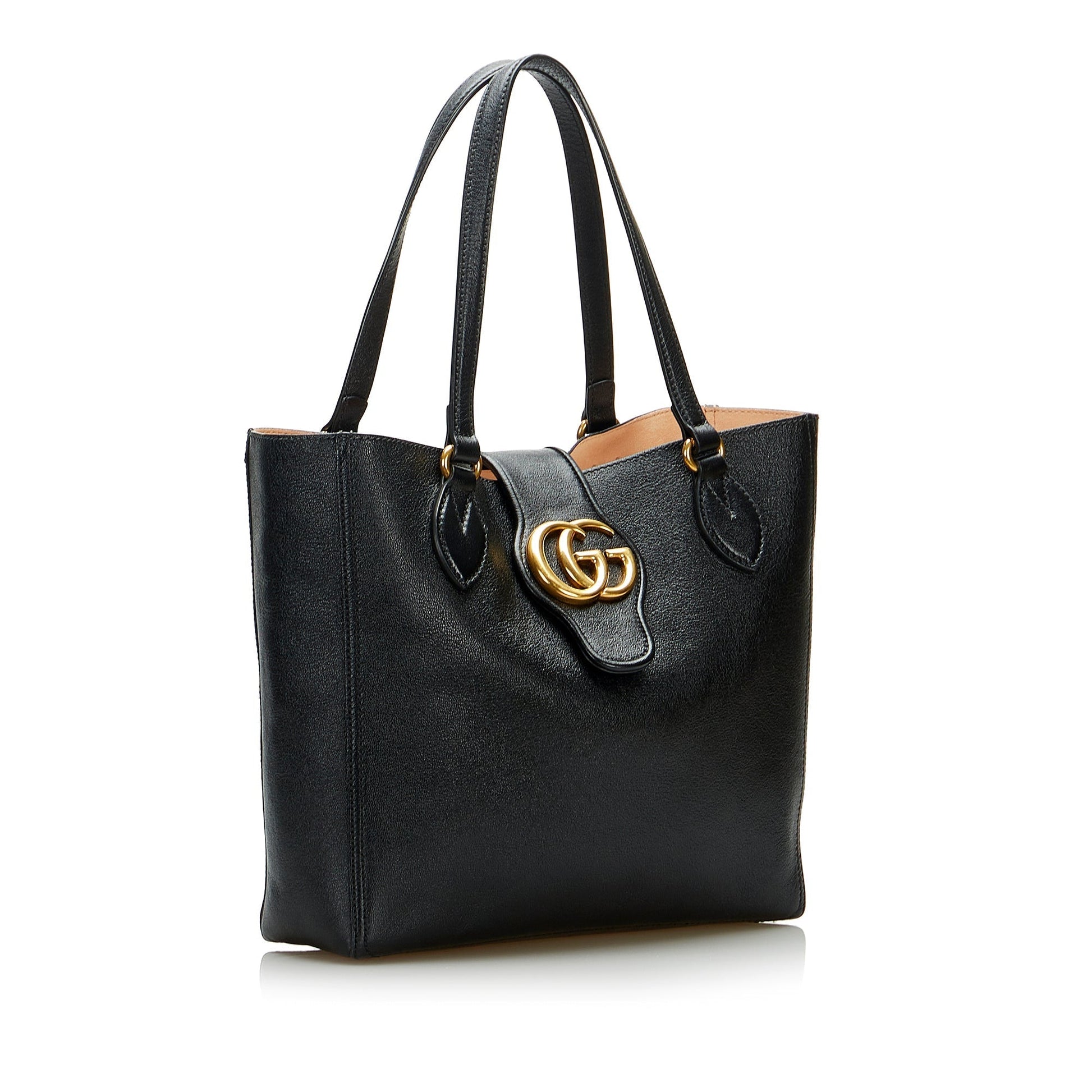 Gucci Black Leather Tote Style 9