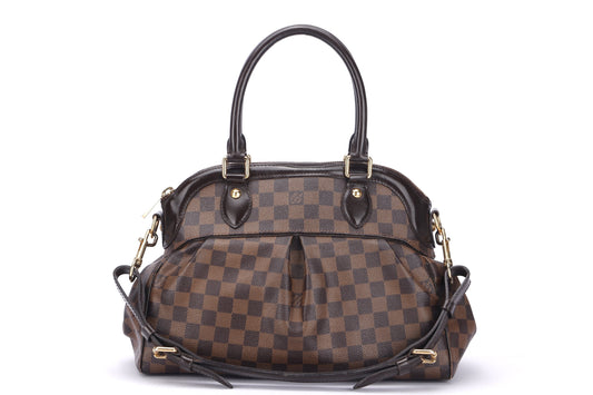 LOUIS VUITTON TREVI ( ) PM SIZE, DAMIER ÉBÈNE CANVAS, WITH STRAP, NO DUST COVER Handbag