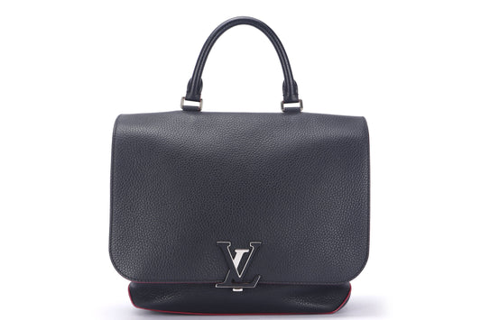 LOUIS VUITTON VOLTA ( ) PM SIZE, BLACK LEATHER, WITH STRAP & DUST COVER Handbag