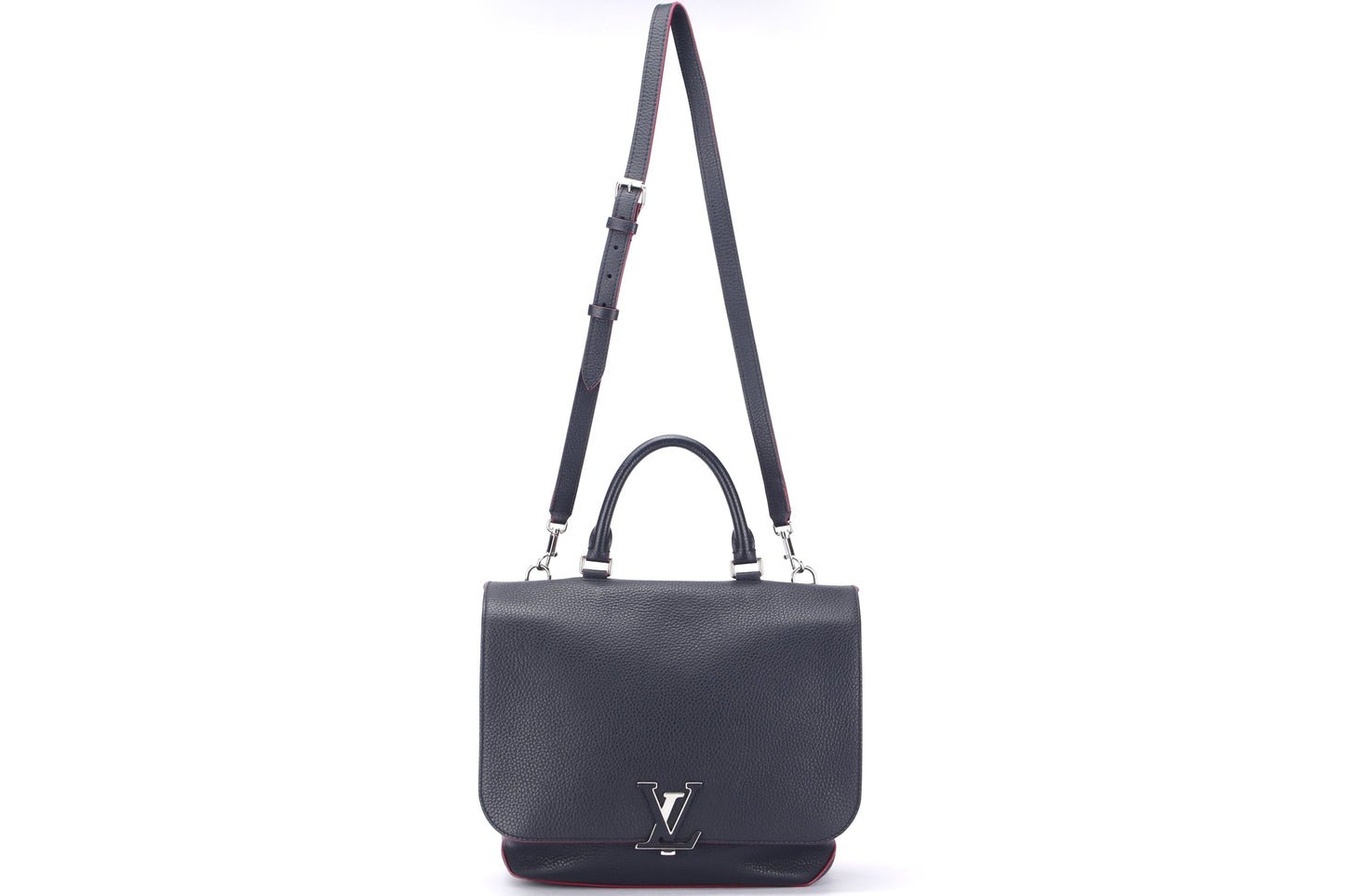 LOUIS VUITTON VOLTA ( ) PM SIZE, BLACK LEATHER, WITH STRAP & DUST COVER Handbag