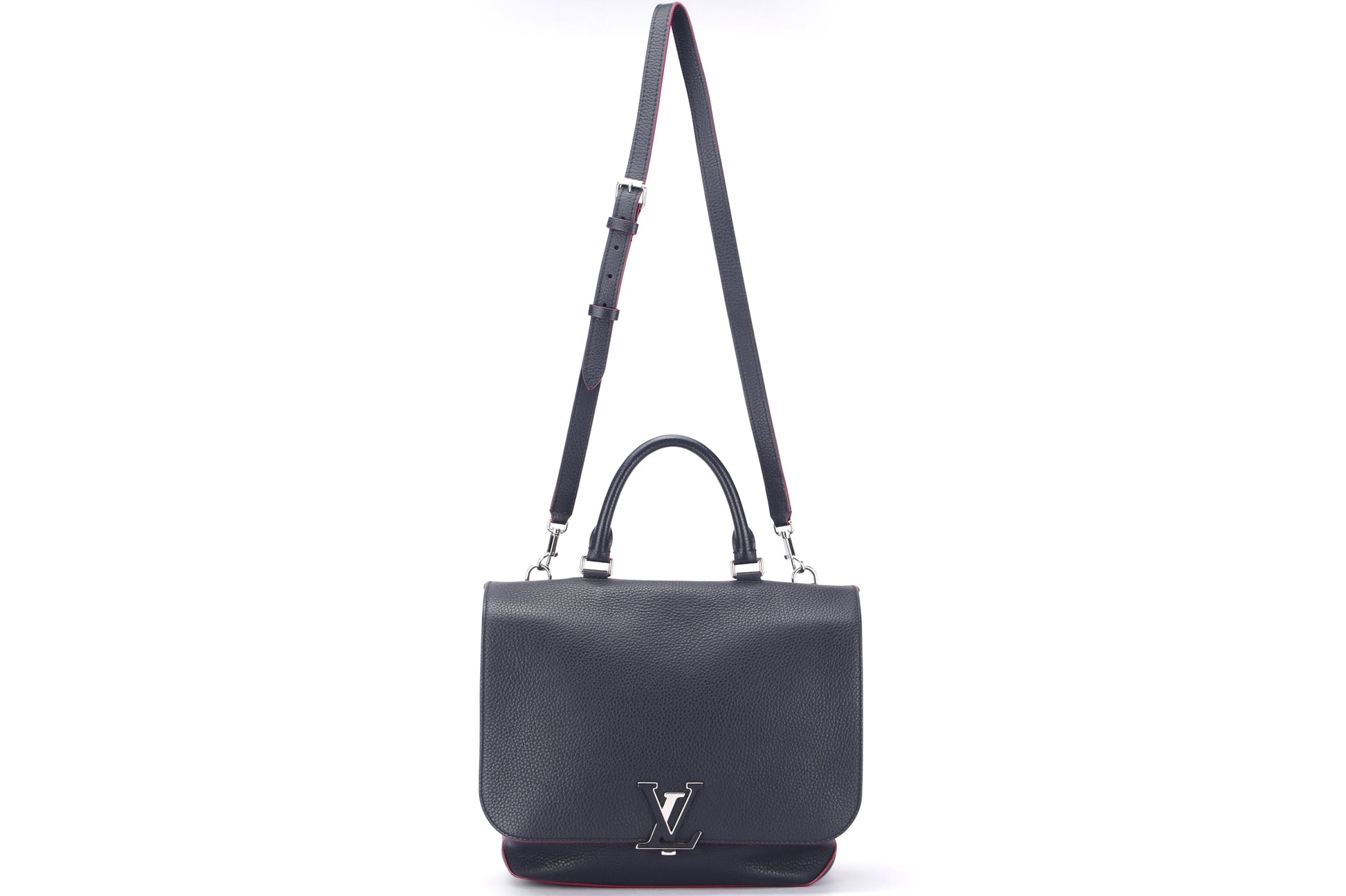 LOUIS VUITTON VOLTA ( ) PM SIZE, BLACK LEATHER, WITH STRAP & DUST COVER Handbag