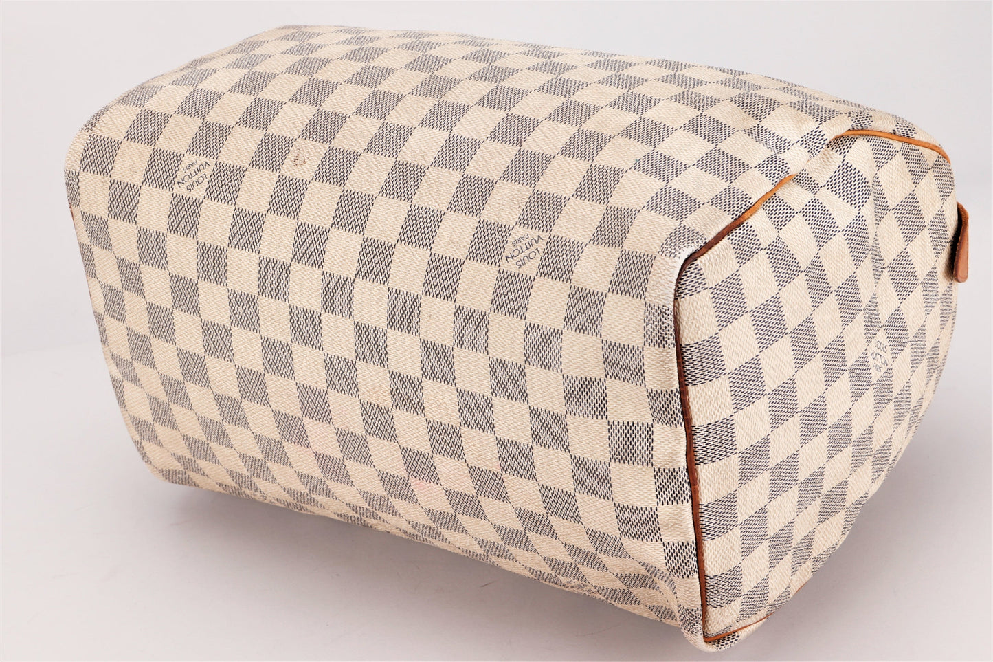 LOUIS VUITTON ( ) DAMIER AZUR CANVAS GOLD HARDWARE, WITH LOCK, NO KEYS & DUST COVER Handbag