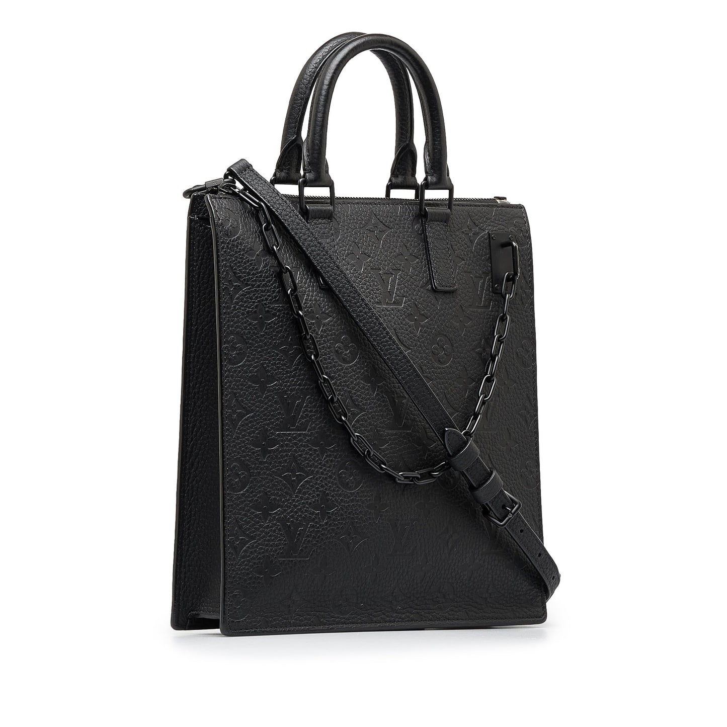 LOUIS VUITTON Monogram Taurillon Sac Plat Satchel