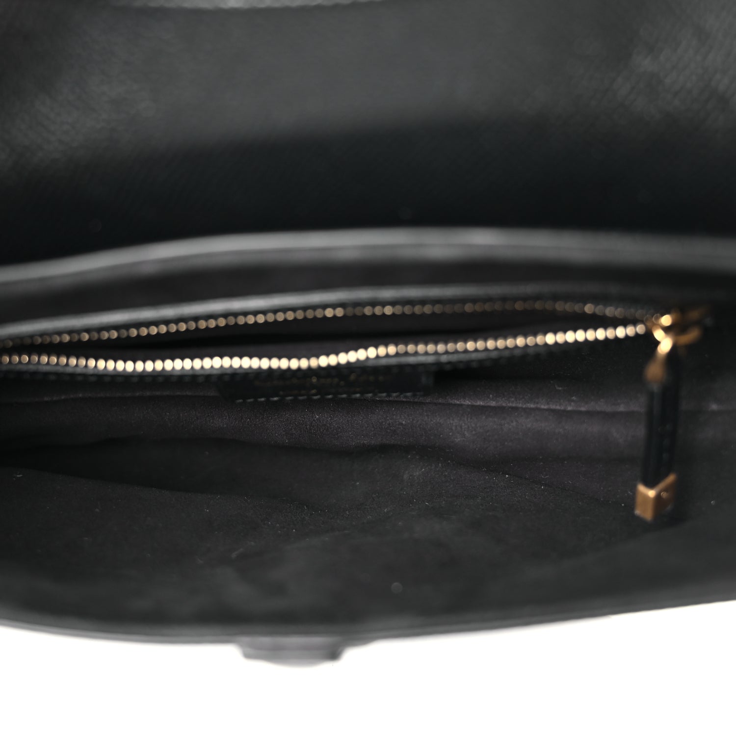 Christian Dior Grained Calfskin Saddle Bag Black