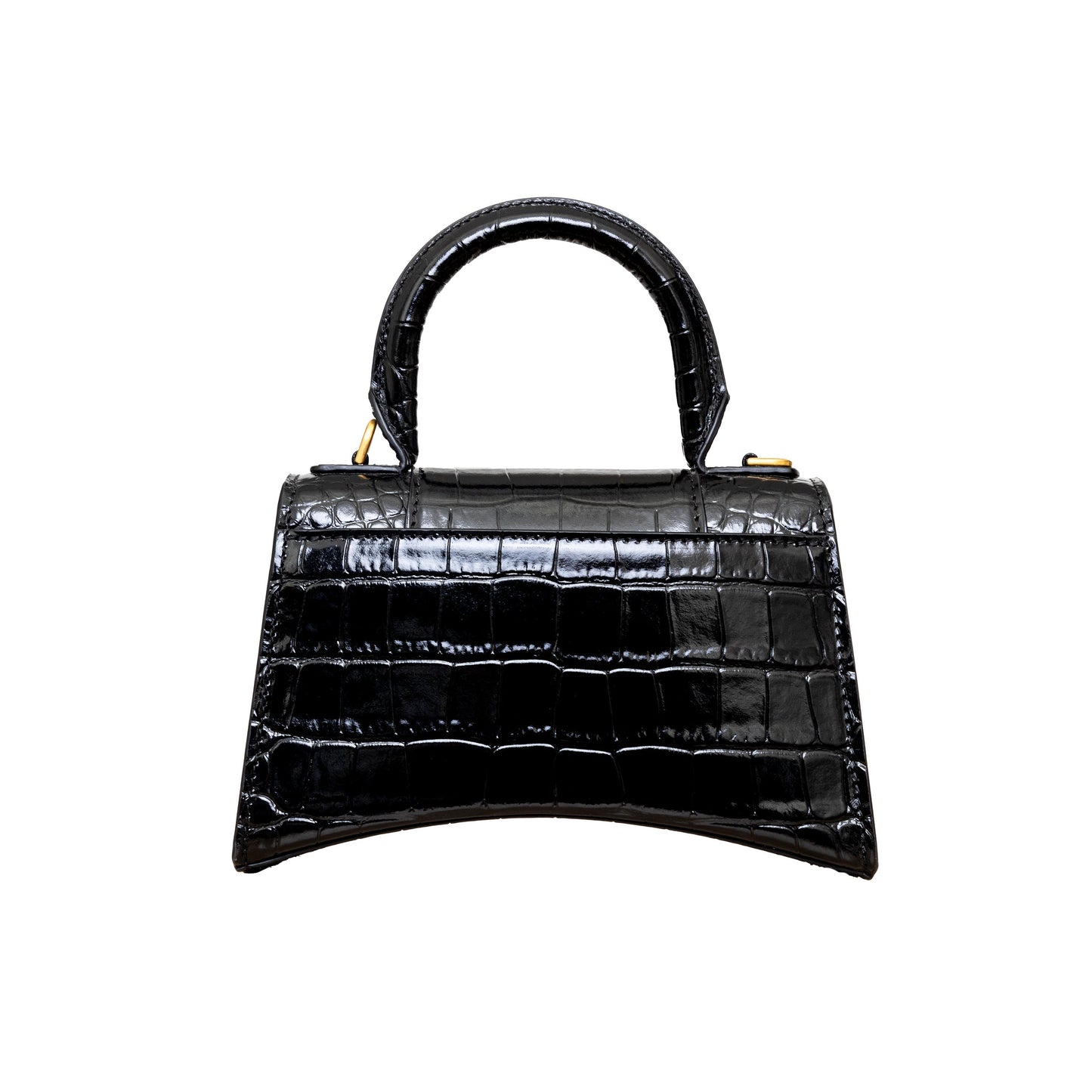 Balenciaga Crocodile Embossed Hourglass XS Bag