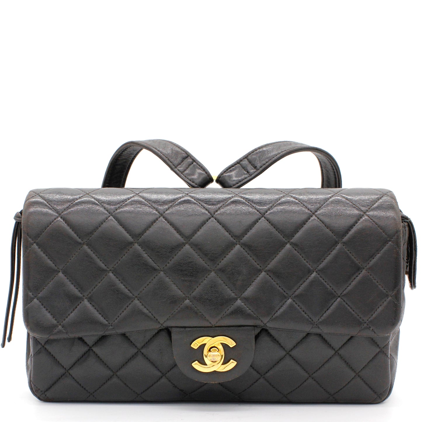 Chanel Black lambskin Backpack