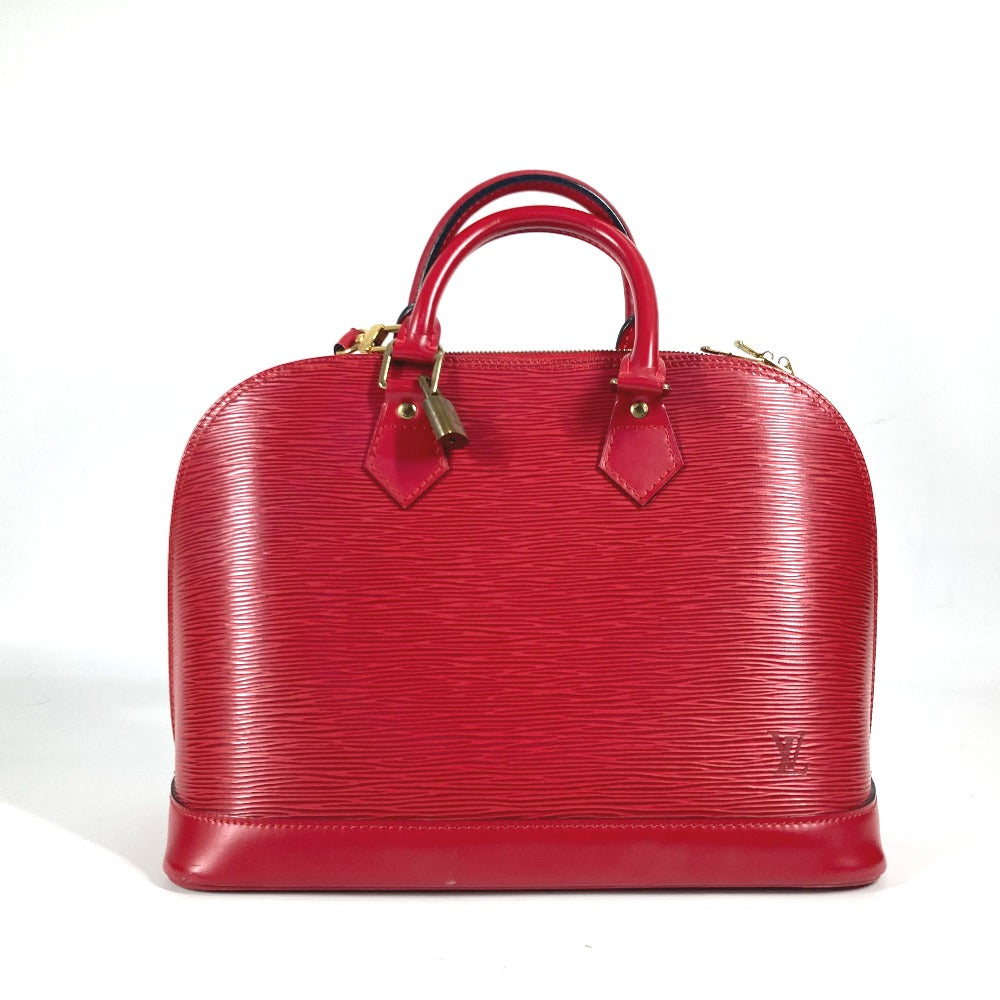LOUIS VUITTON Handbag Epi Leather Red Epi Alma Women