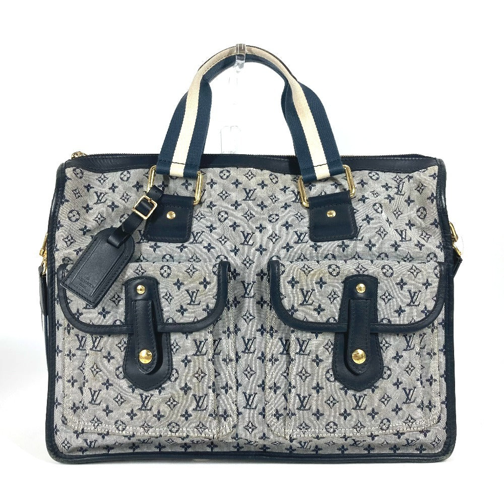 LOUIS VUITTON Tote Bag Monogram mini canvas Navy Monogram mini Sac Marie Kate unisex(Unisex)