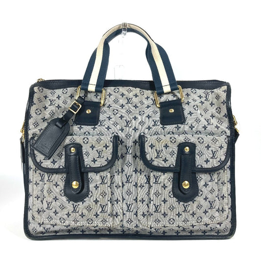 LOUIS VUITTON Tote Bag Monogram mini canvas Navy Monogram mini Sac Marie Kate unisex(Unisex)