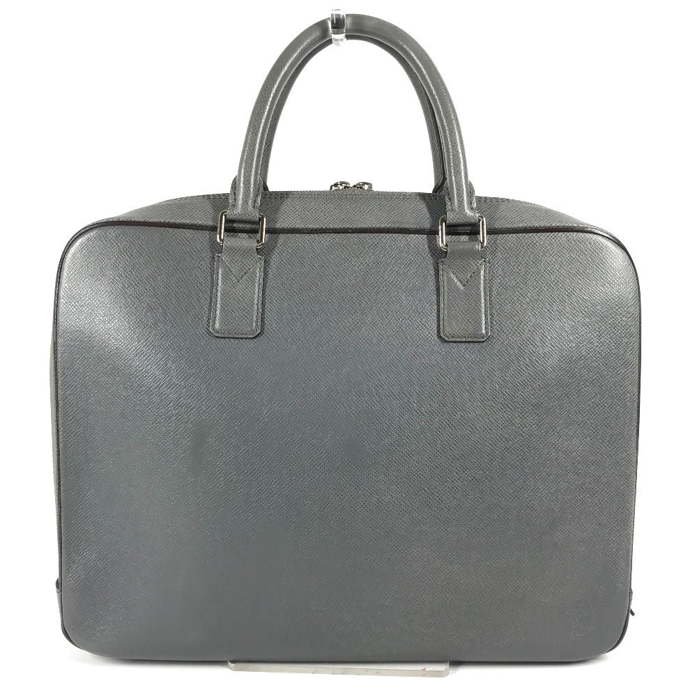 LOUIS VUITTON Business bag Taiga Leather gray Taiga Neo Igor mens