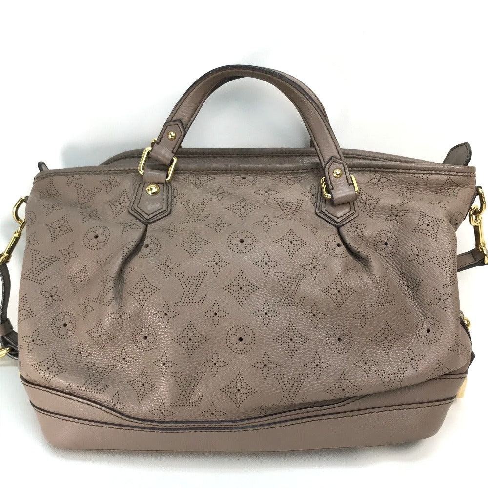 LOUIS VUITTON Handbag monogram mahina leather beige Monogram Mahina Stella PM Women