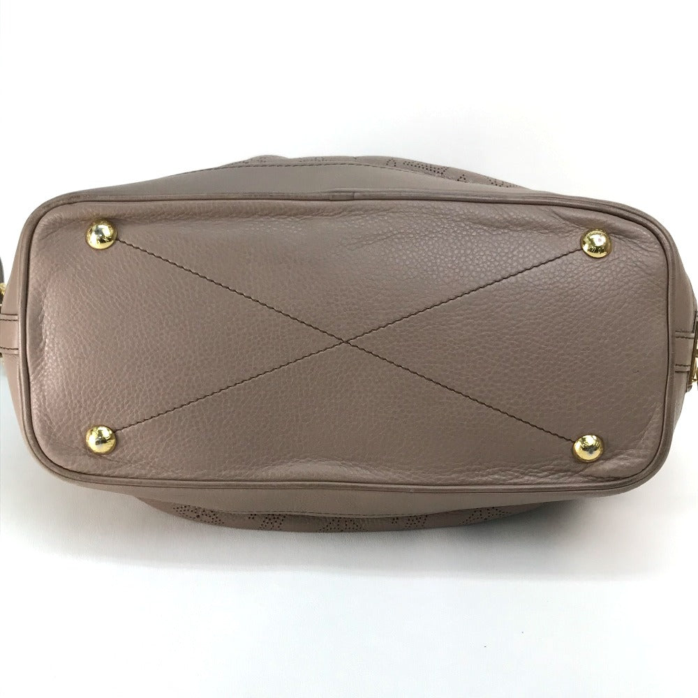 LOUIS VUITTON Handbag monogram mahina leather beige Monogram Mahina Stella PM Women