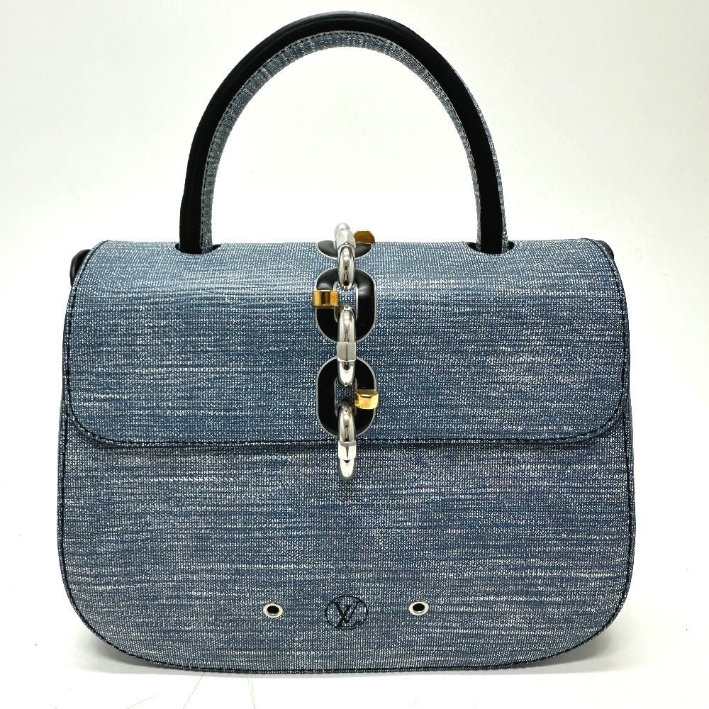 LOUIS VUITTON Handbag Epi Leather blue Epi LockitPM Women