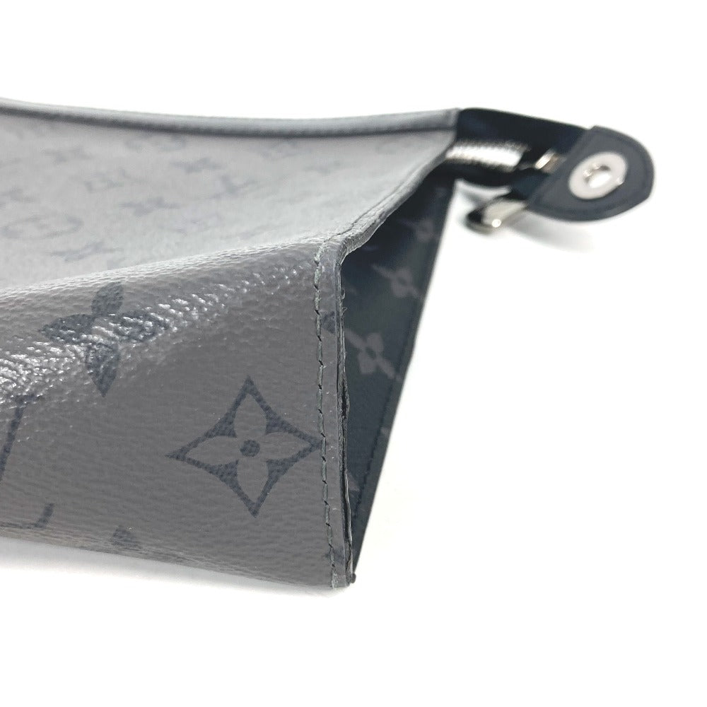  LOUIS VUITTON Clutch bag Monogram Eclipse Canvas gray Monogram Eclipse Reverse Pochette Voyage mens