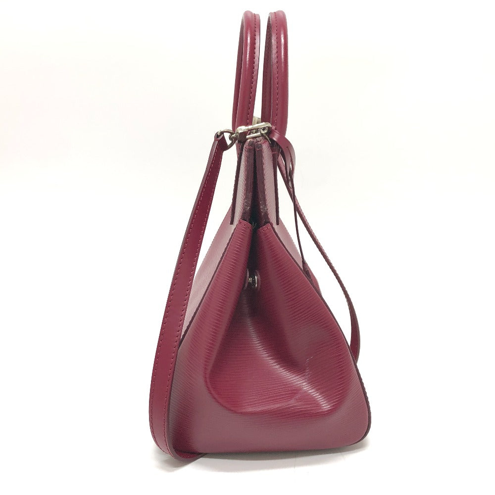 LOUIS VUITTON Handbag Epi Leather SilverMetal Marley MM Women