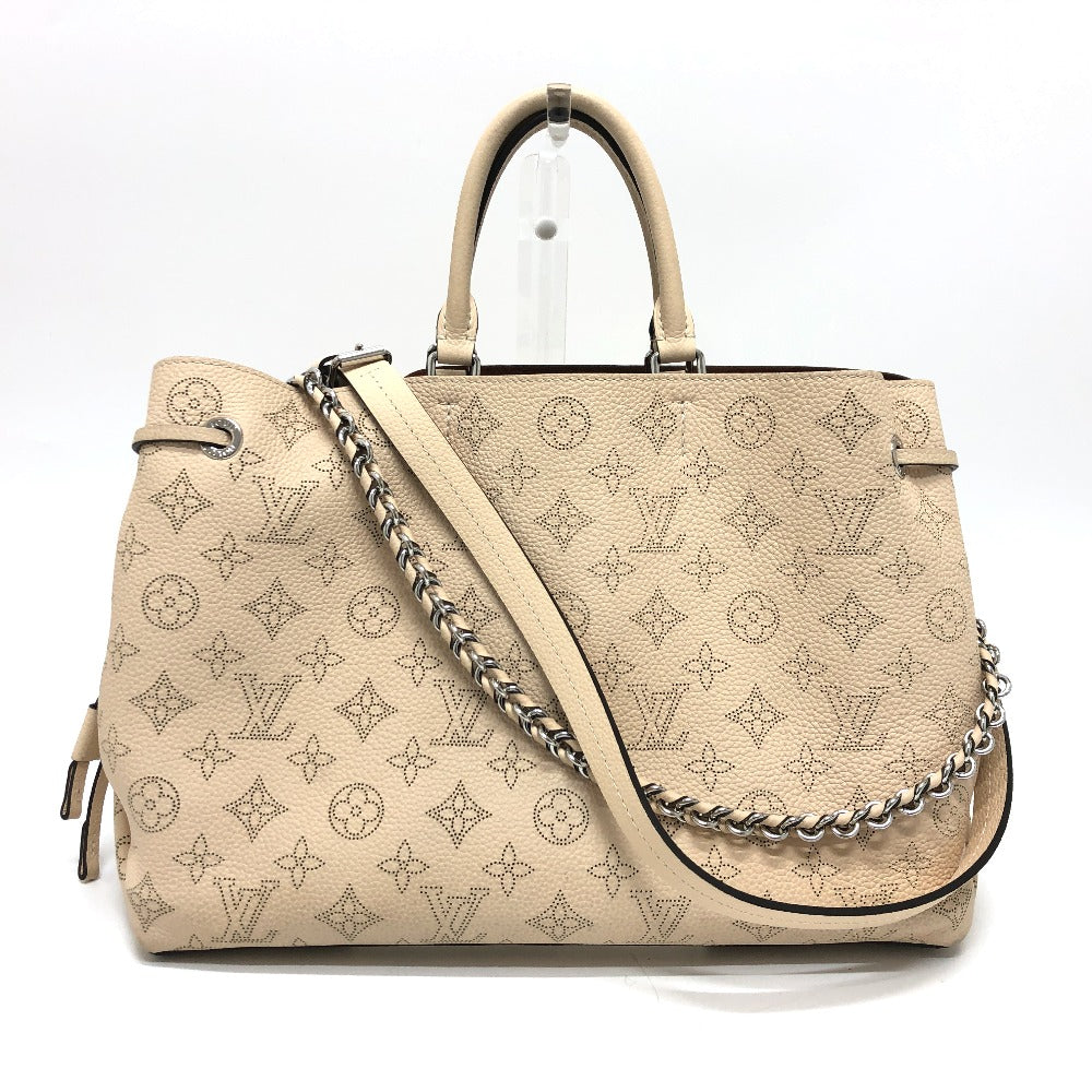LOUIS VUITTON Tote Bag Calf leather SilverMetal Mahina Bella