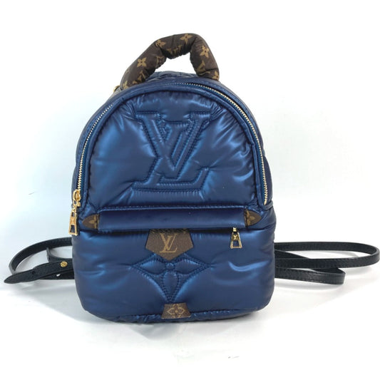 LOUIS VUITTON Backpack Nylon, Monogram Canvas Navy monogram palm springs Backpack MINI