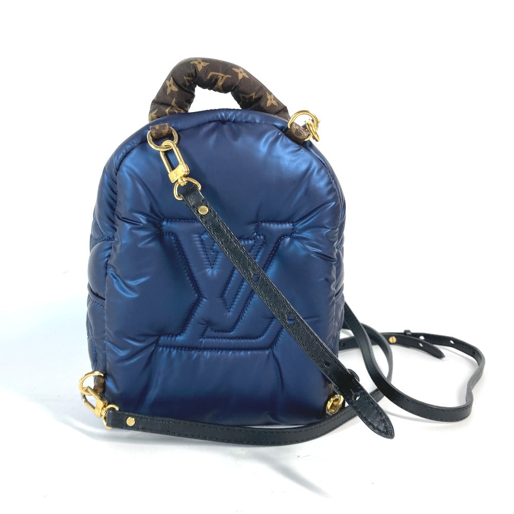 Luxury Women's Backpack | LOUIS VUITTON Backpack Nylon, Monogram Canvas Navy monogram palm springs Backpack MINI
