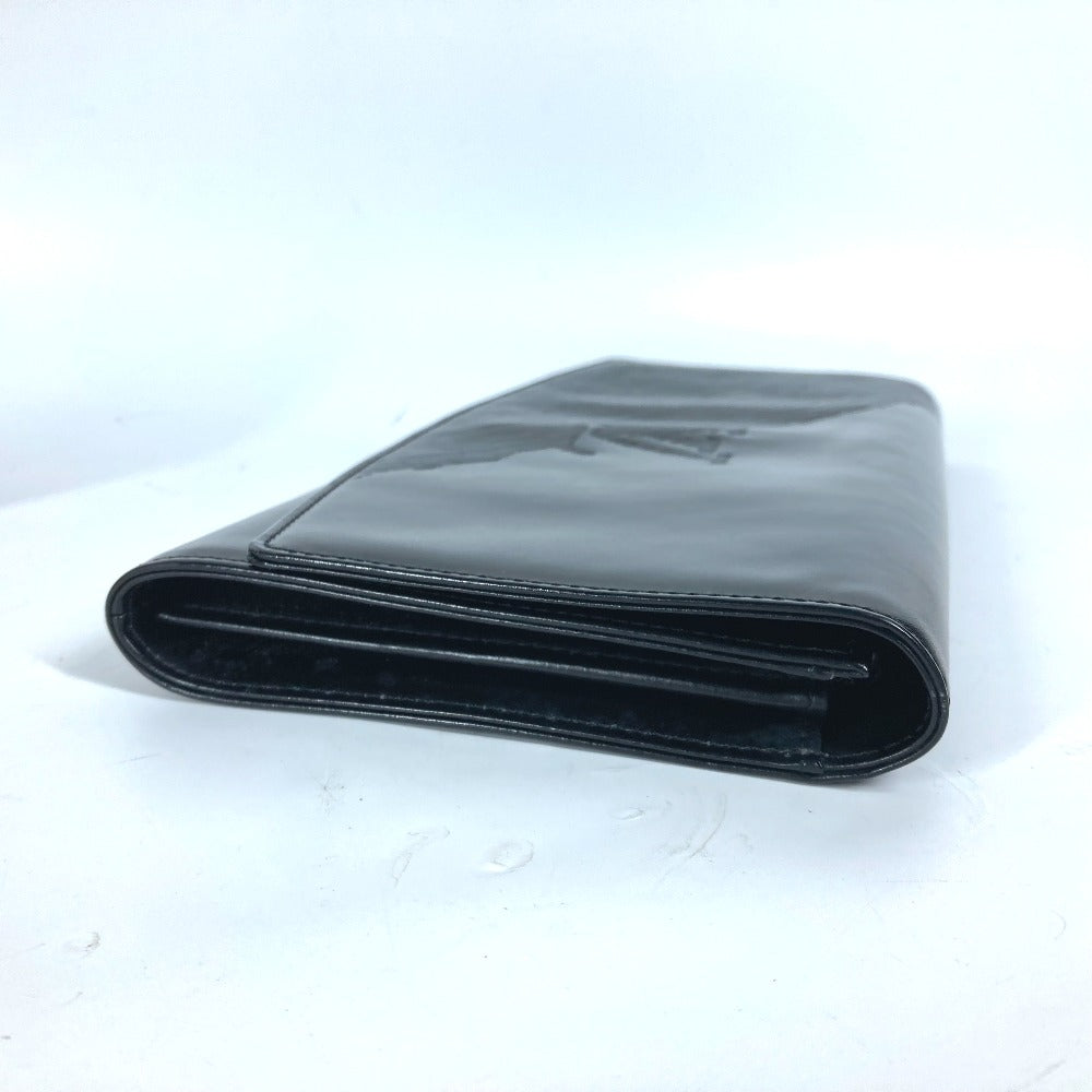 LOUIS VUITTON Clutch bag leather black Opera line Aegean mens