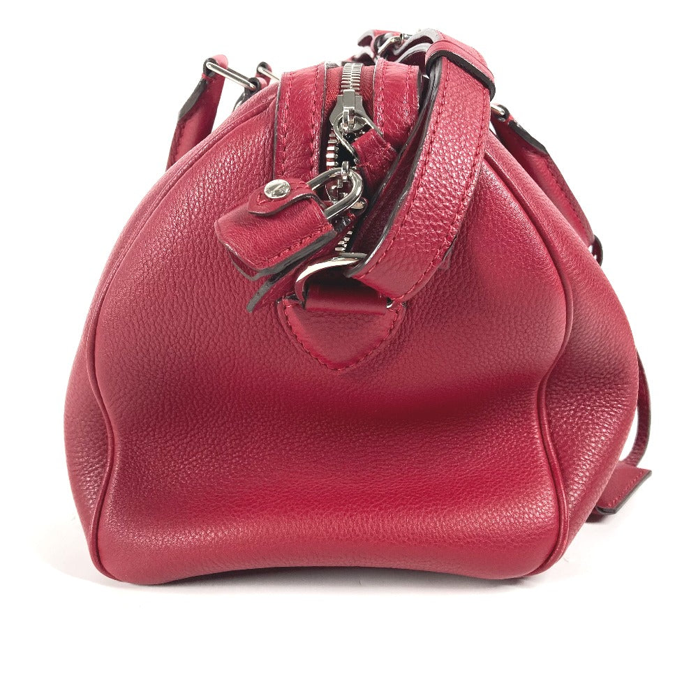 LOUIS VUITTON Handbag Voca Stains all leather Red Parnasea SC Bag PM Women