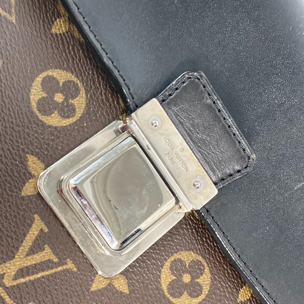 LOUIS VUITTON Business bag M56719 Monogram canvas, leather Brown Monogram macacer Soft briefcase