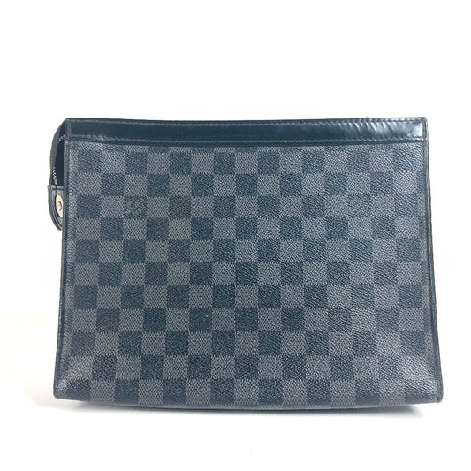 LOUIS VUITTON business bag N41696 Damier Grafitto Canvas black Damier Grafitte Pochette Voyage MM