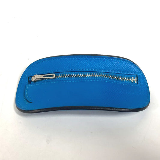 HERMES Coin case Epsom blue SURF mens(Unisex)