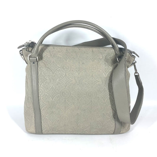LOUIS VUITTON Tote Bag leather gray Monogram Antia Ixia PM Women
