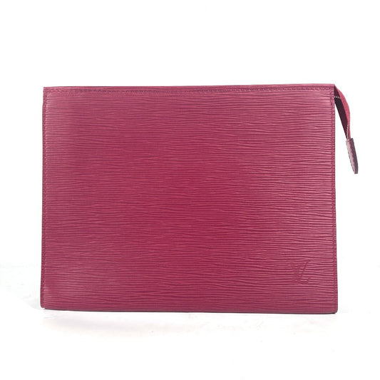 LOUIS VUITTON Clutch bag Epi Leather Red Epi posh toilette 26 unisex(Unisex)