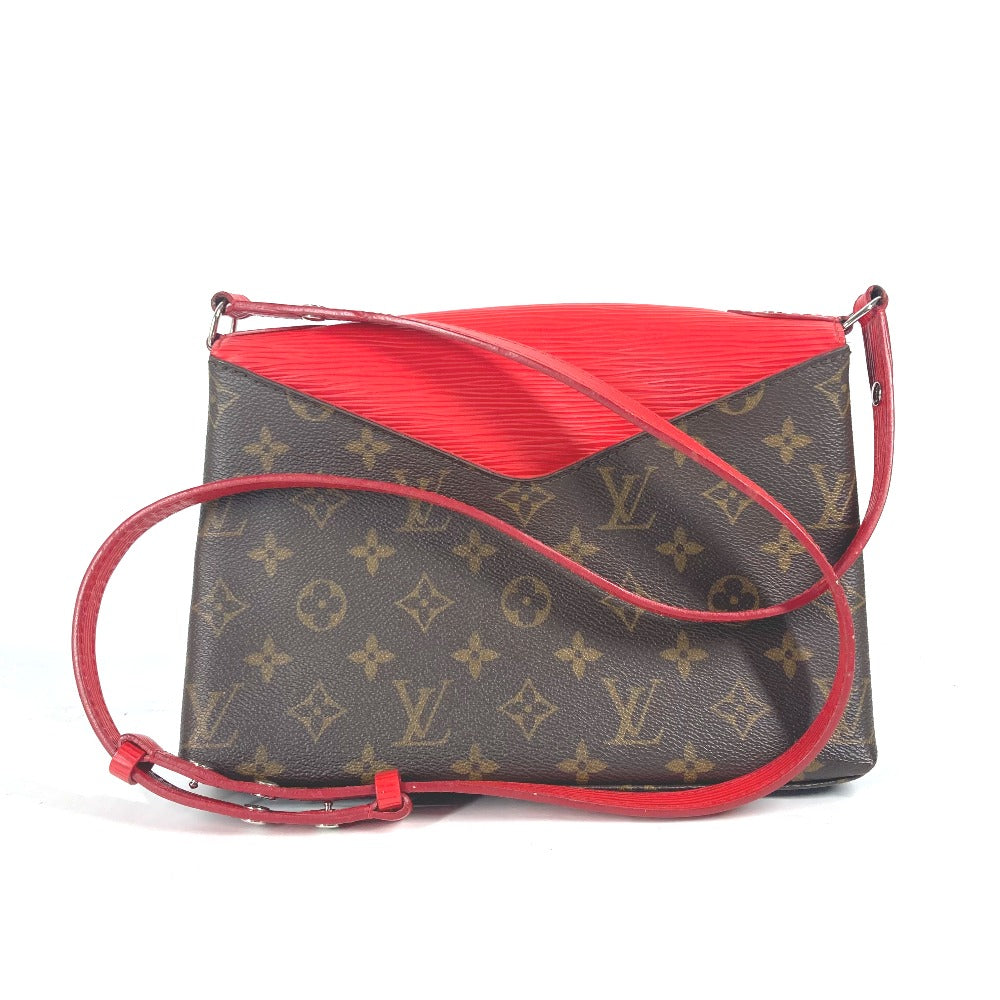 LOUIS VUITTON Shoulder Bag Epi Leather, Monogram Canvas Red epi monogram Saint-Michel Women