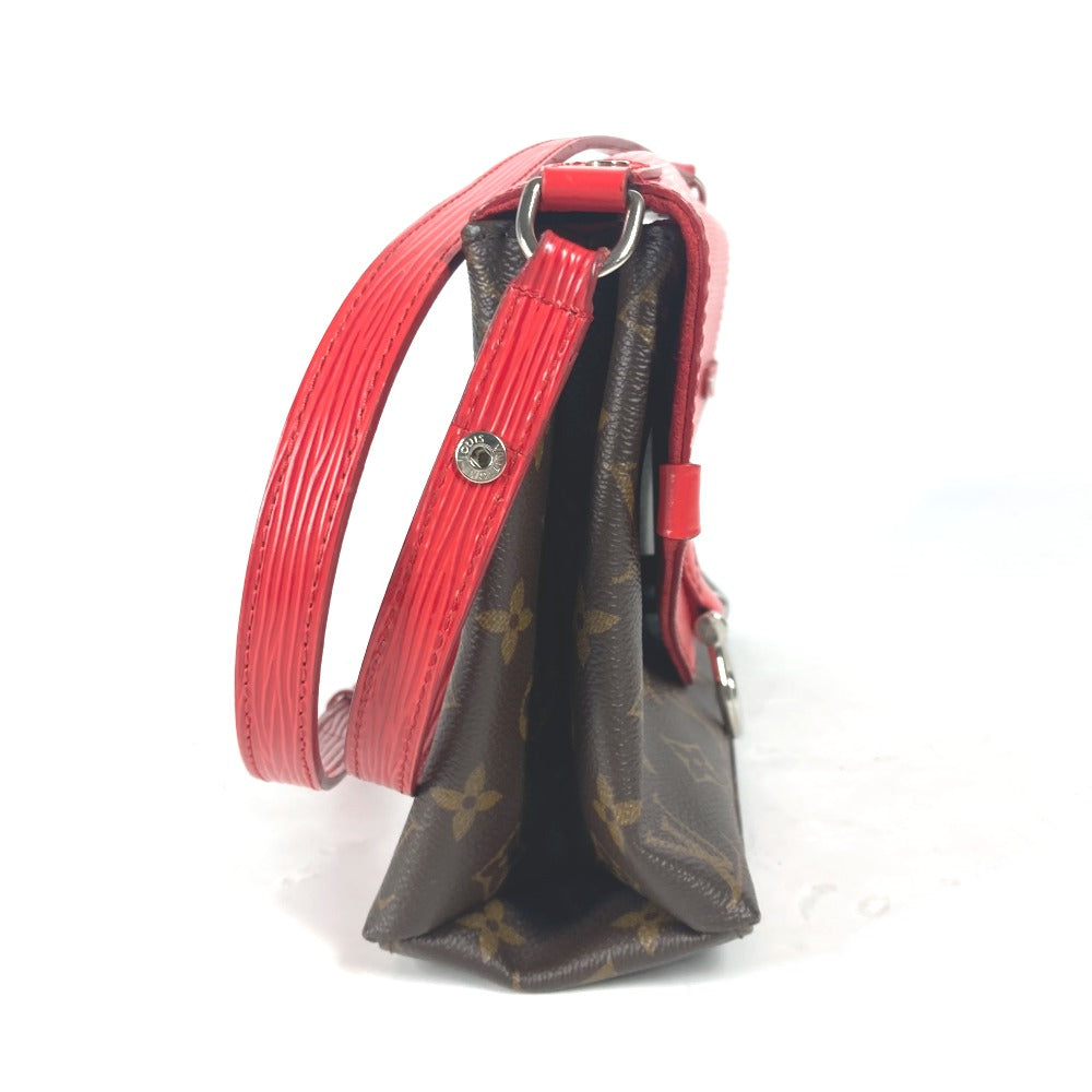 LOUIS VUITTON Shoulder Bag Epi Leather, Monogram Canvas Red epi monogram Saint-Michel Women