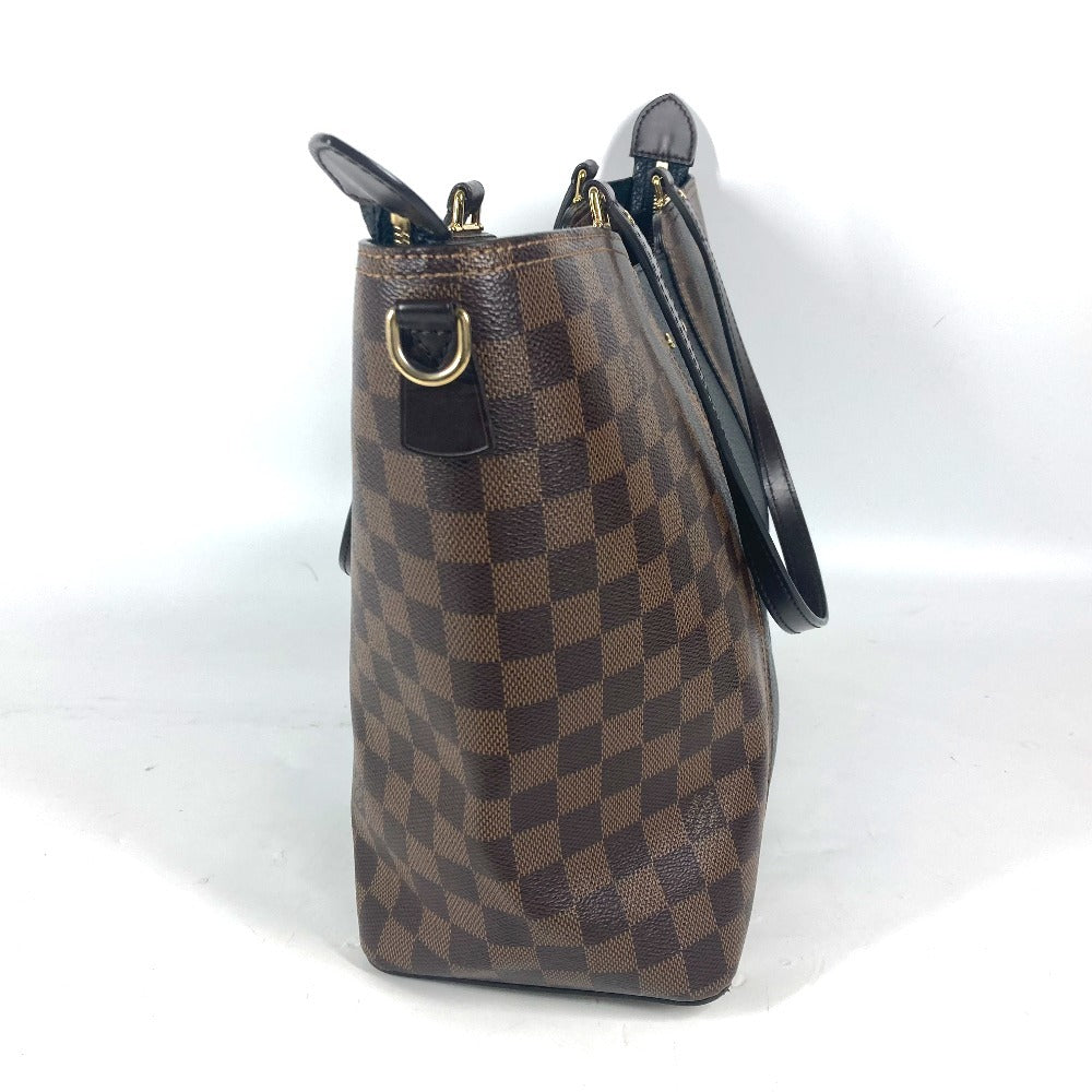 LOUIS VUITTON Shoulder Bag Damier canvas, leather Brown Damier Jersey