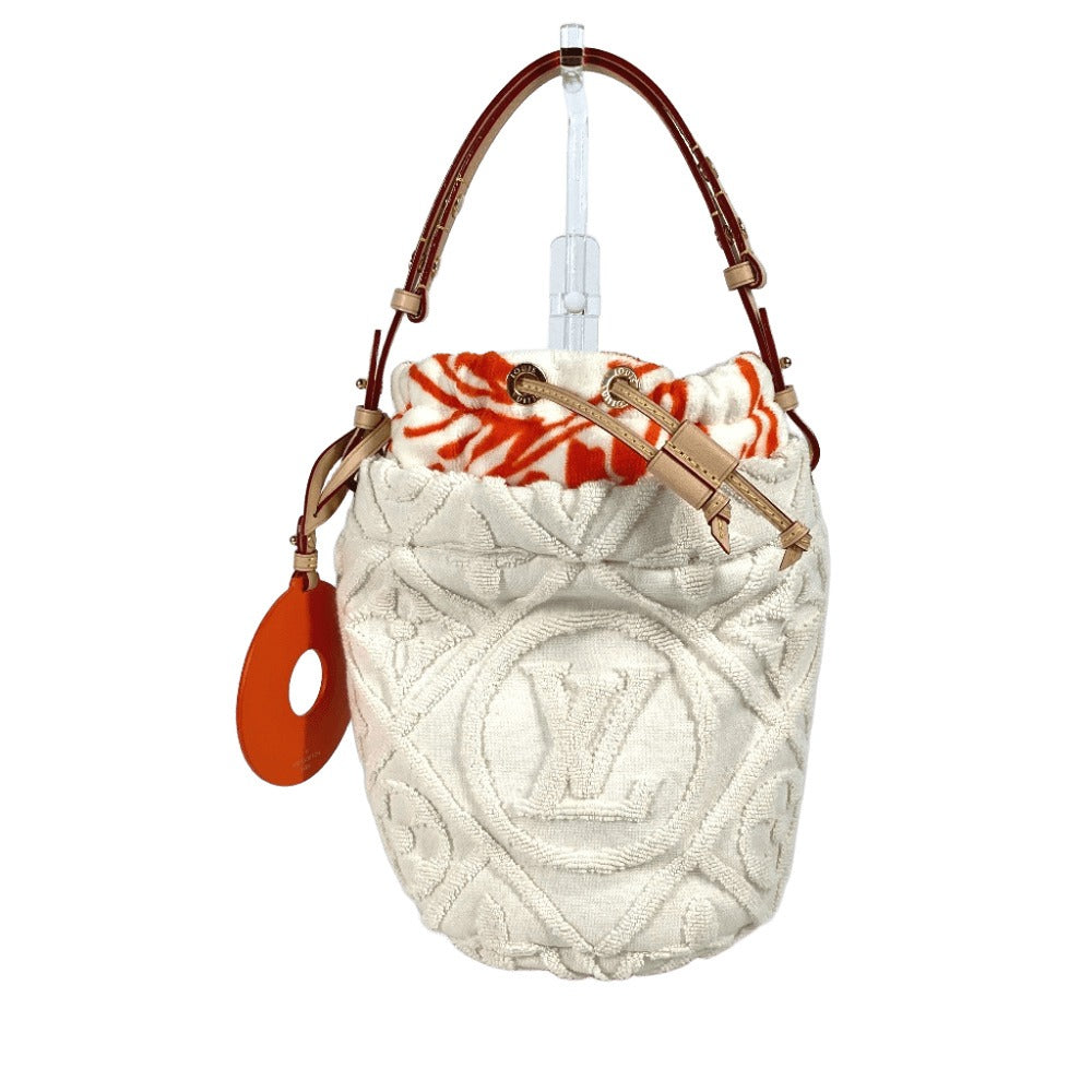LOUIS VUITTON Shoulder Bag cotton white Monogram Bucket・LV Vacation