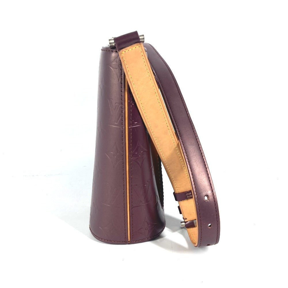 LOUIS VUITTON Shoulder Bag Monogram mat leather purple Monogram mat Alston