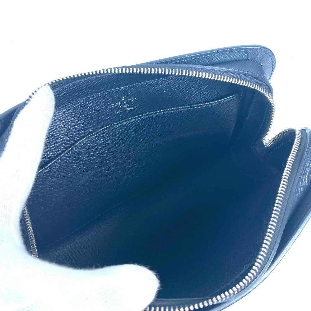LOUIS VUITTON business bag M30182 Taiga Leather black Taiga Baikal mens