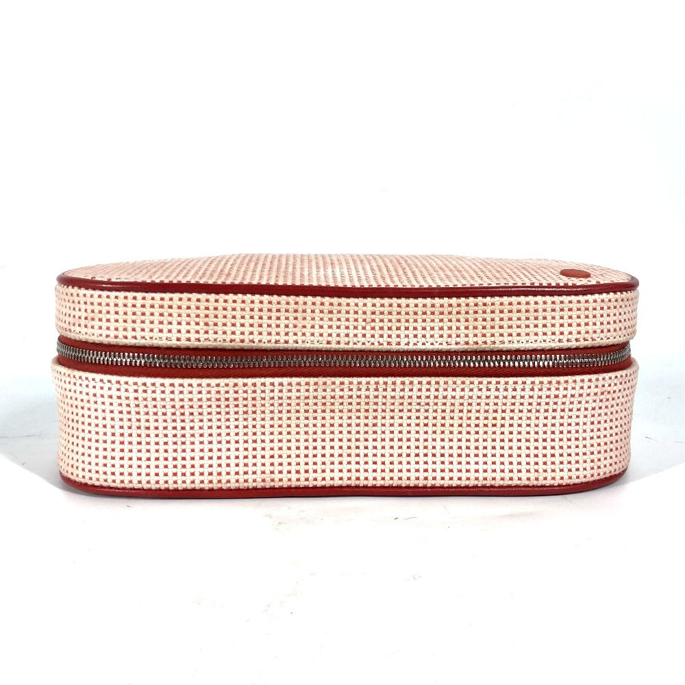 HERMES Pouch canvas pink Serie logo Escal Women
