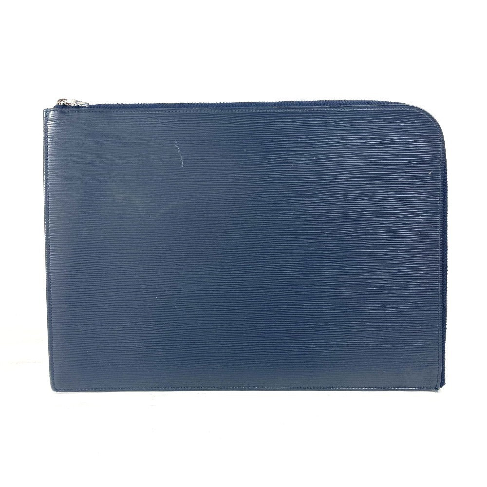 LOUIS VUITTON Clutch bag Epi Leather blue Epi Pochette Jules GM