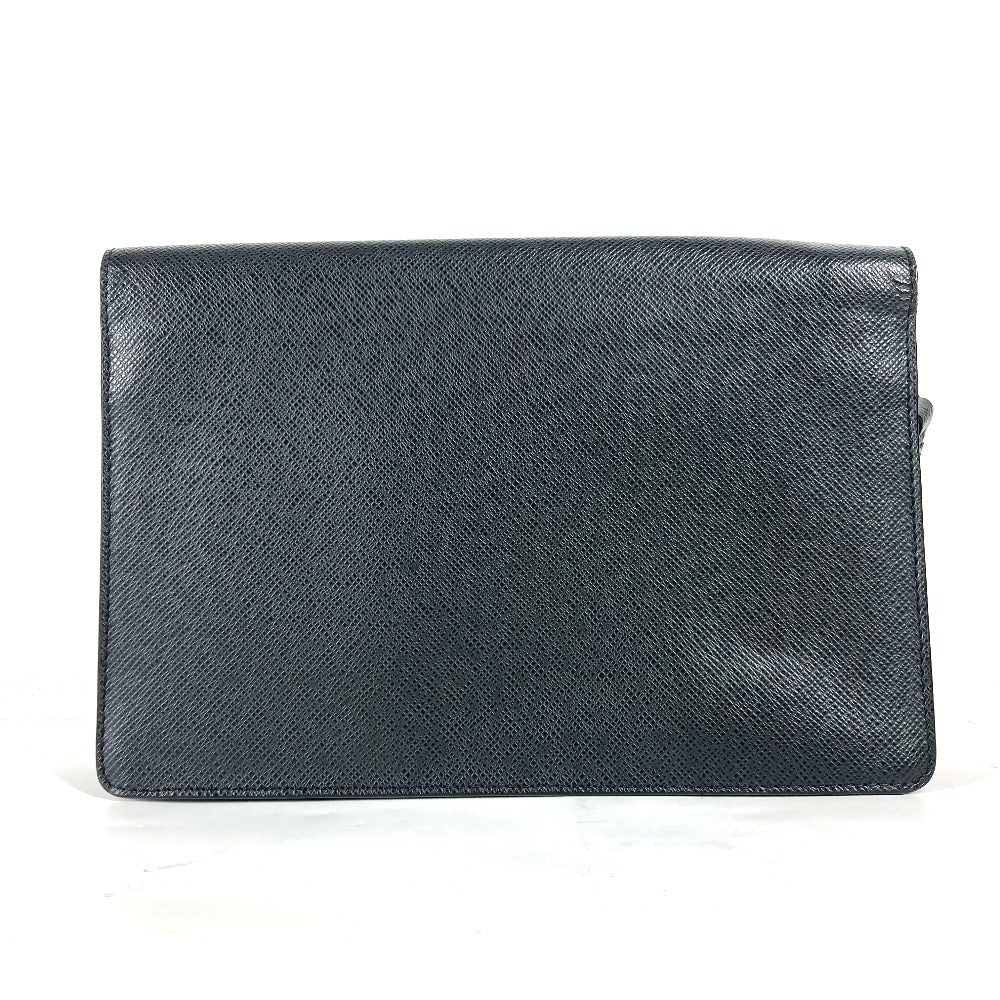 LOUIS VUITTON business bag Taiga Leather black Taiga Belair