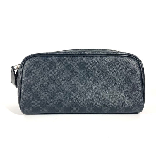 LOUIS VUITTON business bag N40127 Damier Grafitto Canvas black Damier Graphite Dop kit