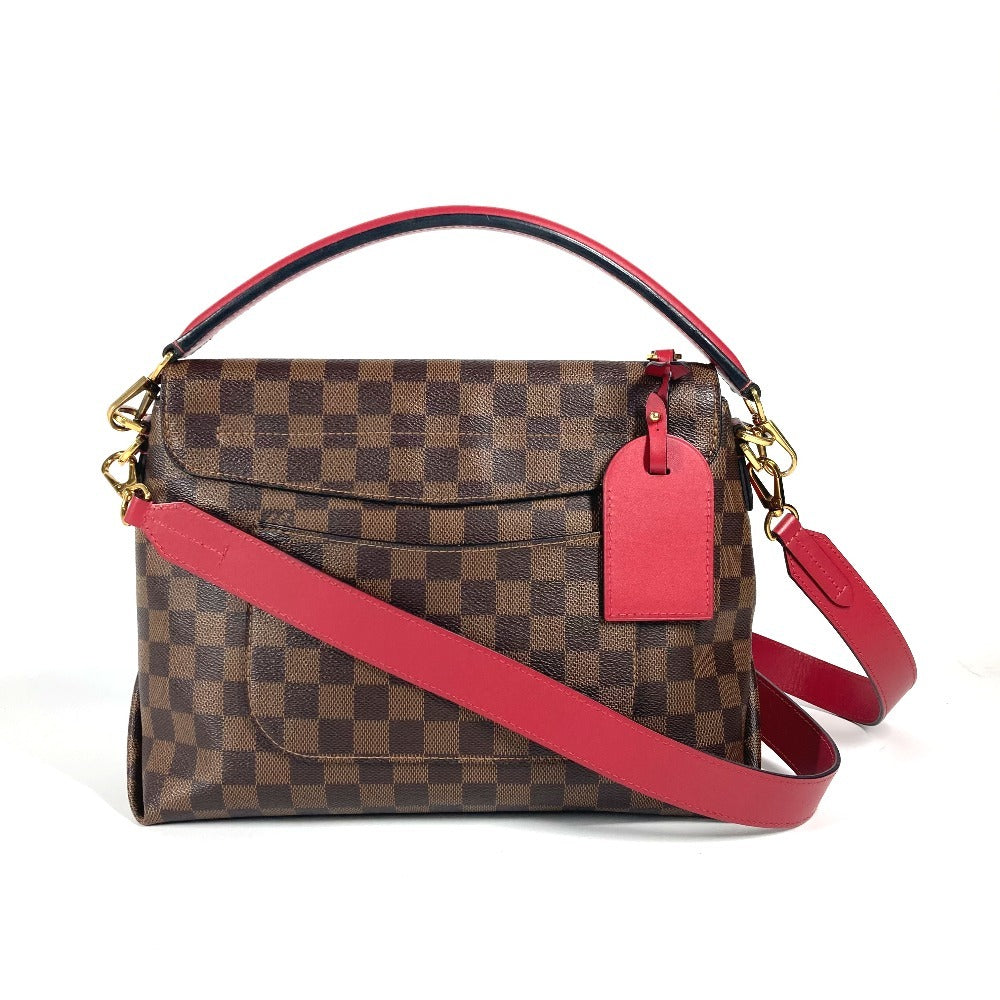 LOUIS VUITTON Handbag Damier canvas Brown Damier Bobble Scarlet