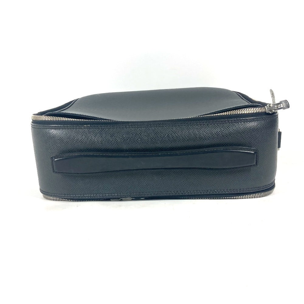 LOUIS VUITTON Business bag Taiga Leather black Taiga Tula Shoulder Bag