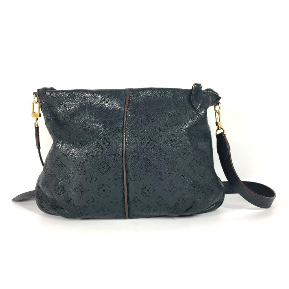 LOUIS VUITTON Shoulder Bag monogram mahina leather black Monogram Mahina Selene MM