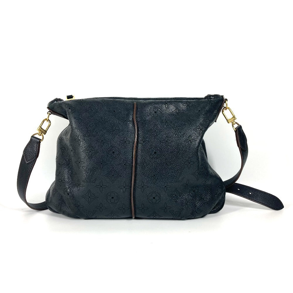 LOUIS VUITTON Shoulder Bag monogram mahina leather black Monogram Mahina Selene MM