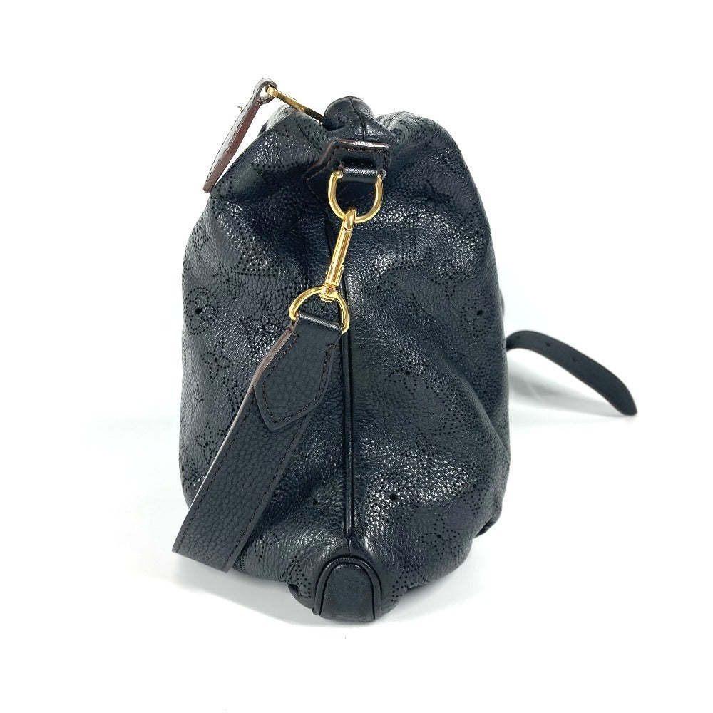 LOUIS VUITTON Shoulder Bag monogram mahina leather black Monogram Mahina Selene MM