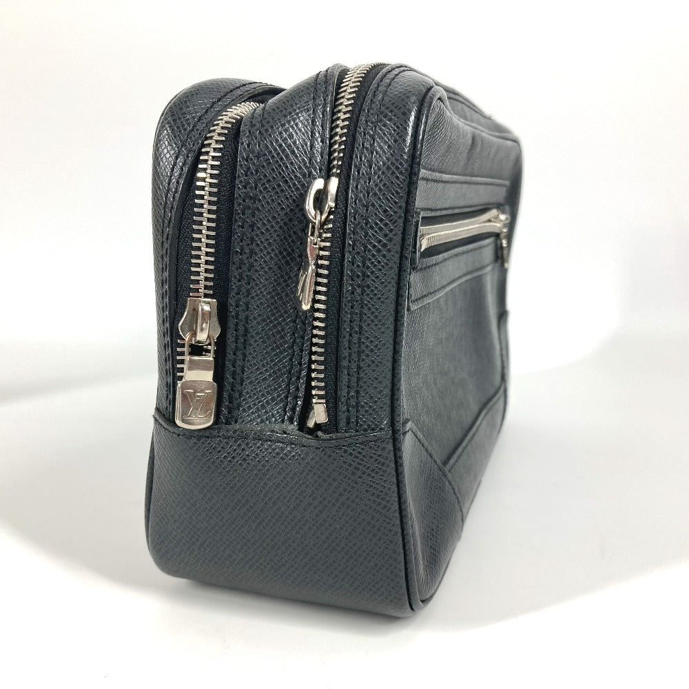 LOUIS VUITTON business bag Taiga Leather black Taiga Pavel