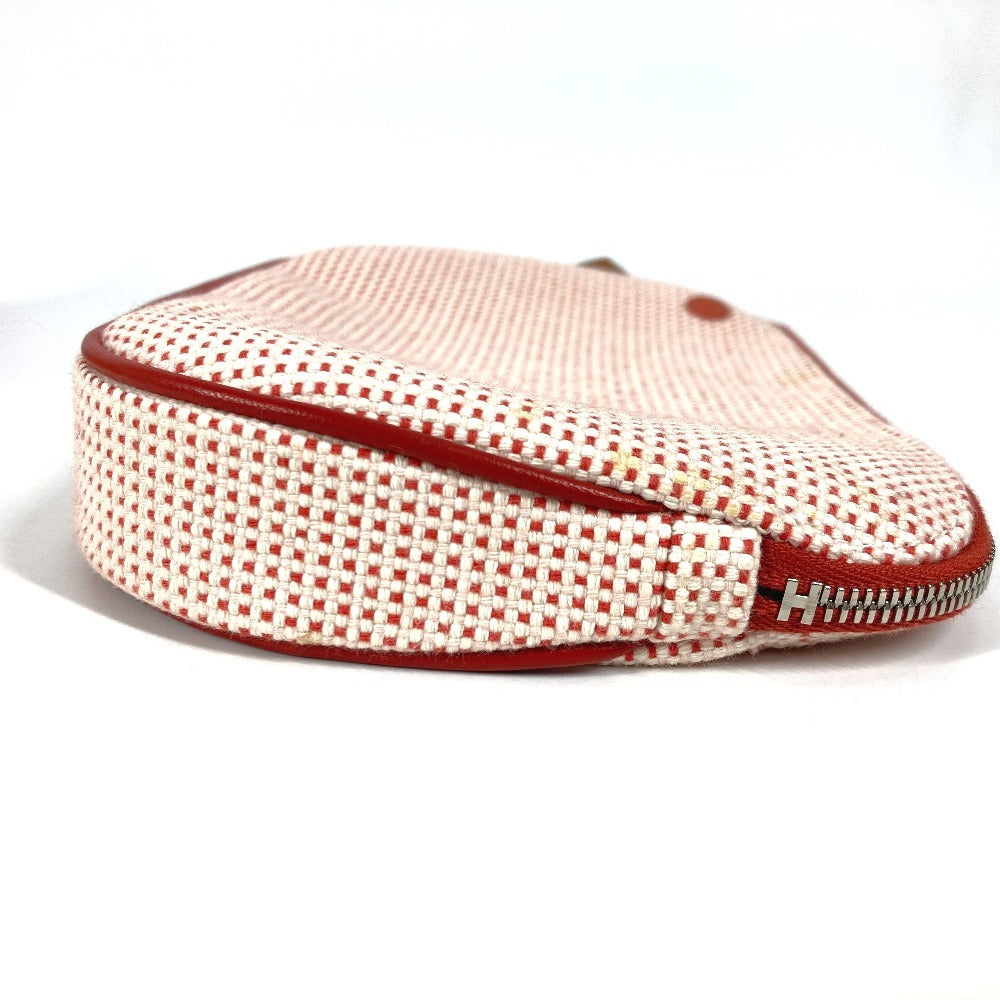 HERMES Pouch 01 cotton Red Pouch "Echappé"