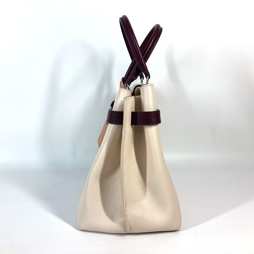 LOUIS VUITTON Handbag Calf leather beige Rock me day Women
