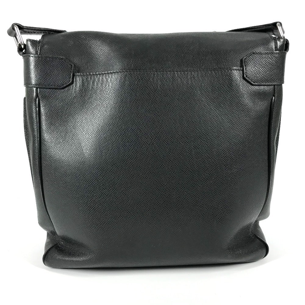LOUIS VUITTON Shoulder Bag Taiga Leather black Taiga Milo unisex(Unisex)