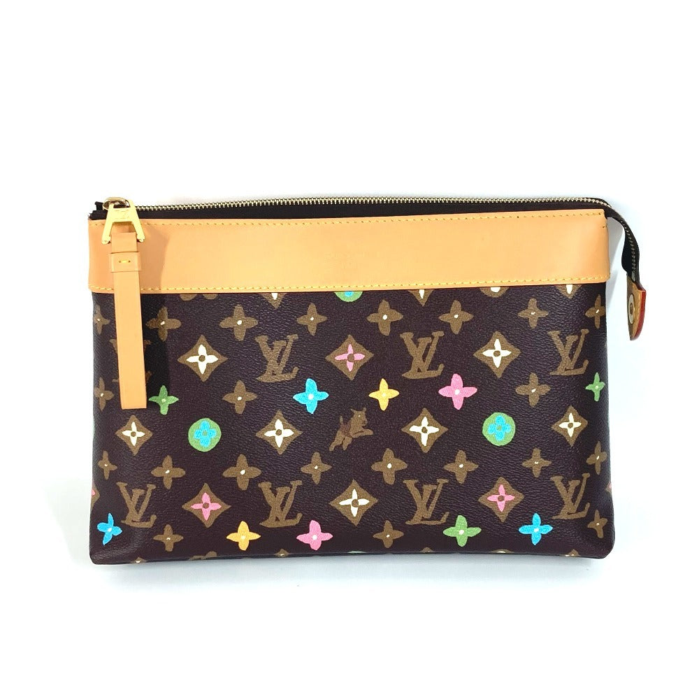 LOUIS VUITTON Clutch bag , Monogram Craggy Canvas Brown Monogram Craggy Pochette Voyage Souple unisex(Unisex)