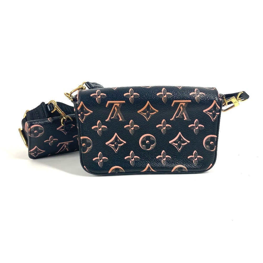 LOUIS VUITTON Shoulder Bag Coated canvas black Fall for You Collection Monogram Multi Pochette Felicie